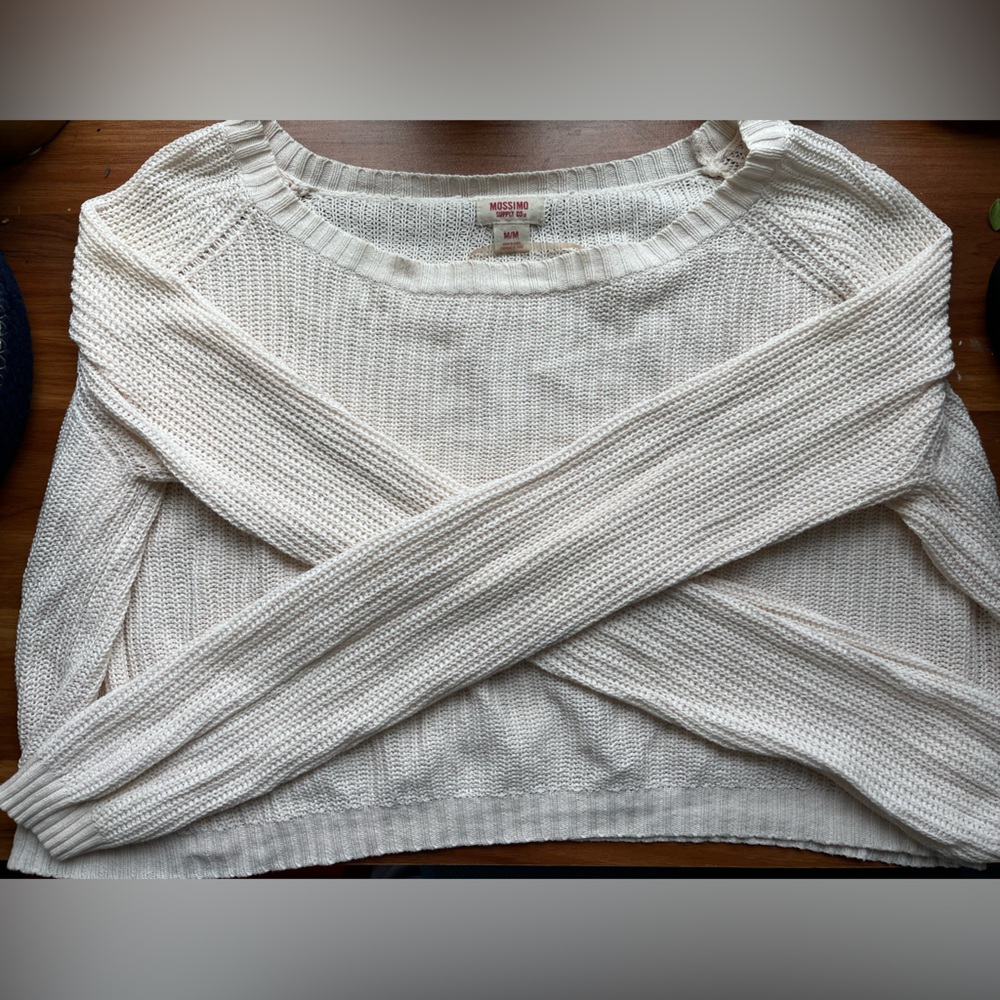 Mossimo cotton crop sweater